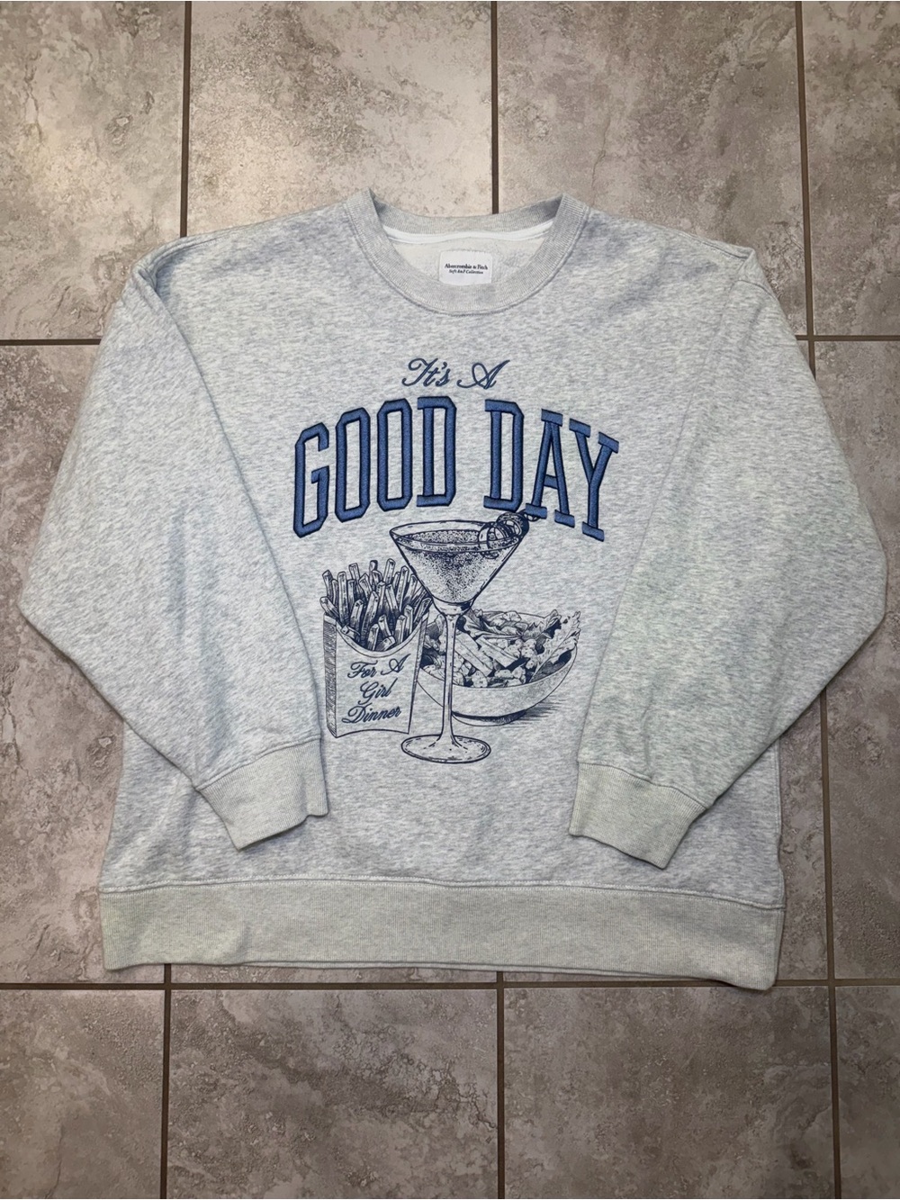 Abercrombie and Fitch It’s a Good Day Crewneck Women’s Sweatshirt